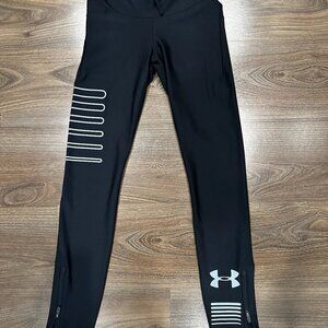 Under Armour Womens Compression Reflective HeatGear Leggings, M